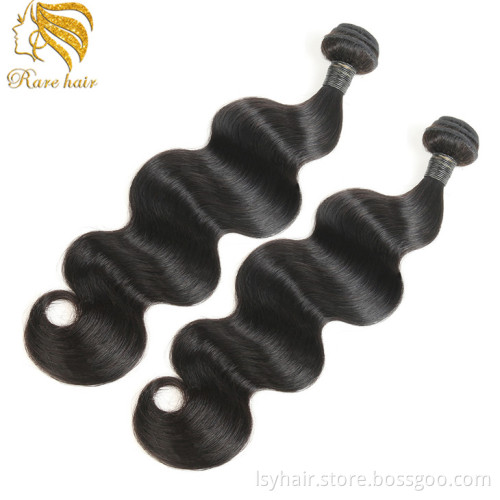 African Human Hair Extensions Miss Hair Rola, Virgin Peruvian Body Wave Bundle Weave Hair Sew In Weave For Sale